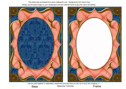 Morning Glory Fancy Bracket 7x5in Plain Card Front and Frame