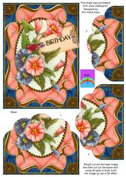 Morning Glory Fancy Bracket 7x5in Scallop Bottom Stacker