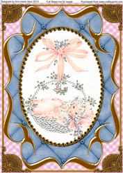 New Baby Fancy Bracket A4 Picture Topper Sheet