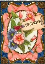 Morning Glory Fancy Bracket A4 Picture Topper Sheet