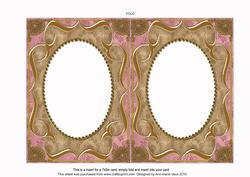 Happy Couple Fancy Bracket 7x5in Matching Card Insert