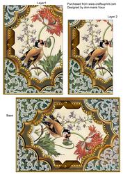 Nectar Bird Ornate Diamond 7x5inch One Corner Stacker