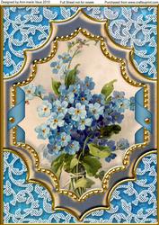 Forget Me Knots Ornate Diamond A4 Picture Sheet