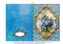 Forget Me Knots Ornate Diamond 7x5inch Folded Picture Card