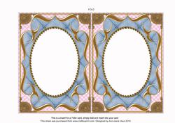 New Baby Fancy Bracket 7x5in Matching Card Insert