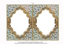 Nector Bird Ornate Diamond 7x5in Matching Card Insert