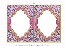 Wildflowers Ornate Diamond 7x5in Matching Card Insert