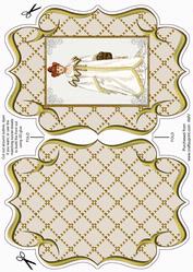 Elegant Lady 2 Fancy Bracket Card