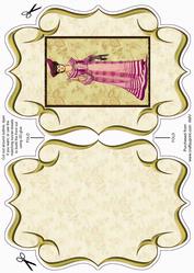 Elegant Lady 3 Fancy Bracket Card