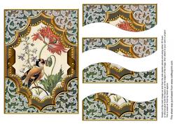 Nectar Bird Ornate Diamond 7x5 Swirvey Top Bottom Stacker