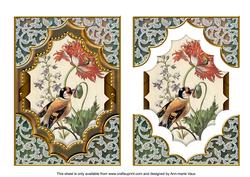 Nectar Birds Diamond 7x5in Easy Decoupage Step by Step