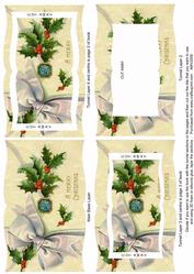 Christmas Holly Tunnel Book Sheet