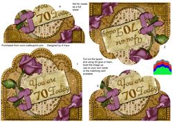 Lilac Lace Rose 70 Today Scalloped Bottom Stacker