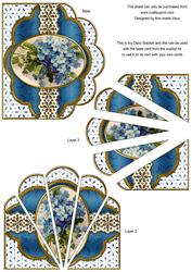 Forget Me Knots Embroidery Anglaise Scallop Deco Stacker