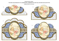 Baby Boy Anglaise Scallop Bottom Stacker