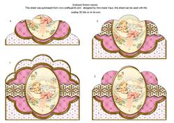 Baby Girl Anglaise Scallop Bottom Stacker