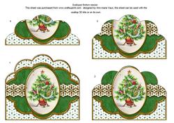 Christmas Tree Em Anglaise Scallop Bottom Stacker