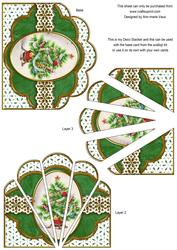 Christmas Tree Anglaise Scallop Deco Stacker