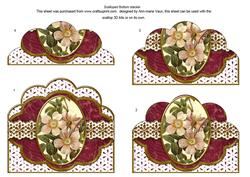 Christmas Roses Em Anglaise Scallop Bottom Stacker