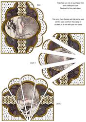 Winter Walk Embroidery Anglaise Scallop Deco Stacker