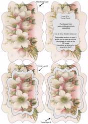 Christmas Roses Fancy Bracket Tunnel Sheet