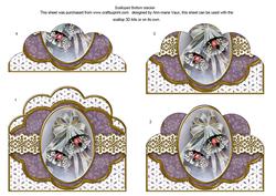 Lilac Bells Anglaise Scallop Bottom Stacker