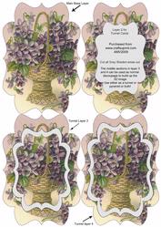 Vase of Lavender Flowers Fancy Bracket Tunnel Sheet