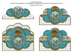 Aquamarine Perfume Em Anglaise Scallop Bottom Stacker