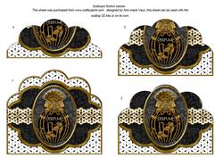 Black Onyx Perfume Em Anglaise Scallop Bottom Stacker