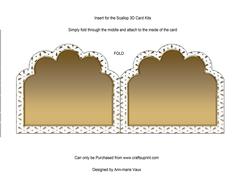 Gold Embroidery Anglaise Matching Card Insert