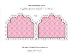 Baby Girl 2 Embroidery Anglaise Matching Card Insert