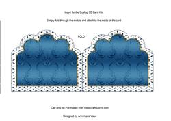 Forget Me Knots Embroidery Anglaise Matching Card Insert