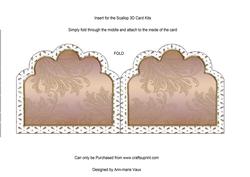 Vintage Couple 2 Embroidery Anglaise Matching Card Insert
