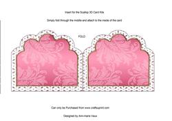 More Pink Roses2 Embroidery Anglaise Matching Card Insert