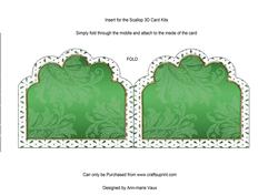 Candle Duo 2 Embroidery Anglaise Matching Card Insert