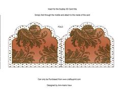 Colourful Pansies 2 Em Anglaise Matching Card Insert