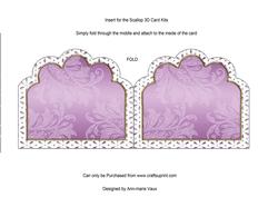 Wedding Rose Lilac 2 Em Anglaise Matching Card Insert