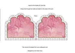 Candle Trio 2 Em Anglaise Matching Card Insert
