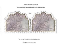 Christmas Winter Walk 2 Em Anglaise Matching Card Insert