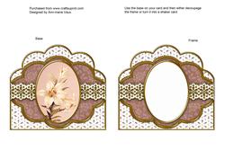 White Lily Em Anglaise Scallop Card Base Frame
