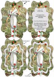 Elegant Rose Lady Fancy Bracket Tunnel Sheet