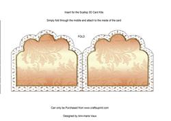 Church Window 2 Embroidery Anglaise Matching Card Insert