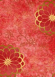Oriental Peonies 1 Matching A4 Backing Paper