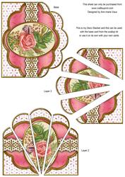 Butterfly Rose2 Embroidery Anglaise Scallop Deco Stacker