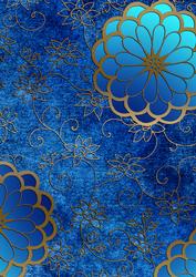 Oriental Morning Glory A4 Backing Paper