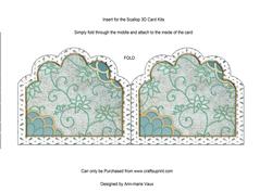 Oriental Peony Duo2 Anglaise Matching Card Insert