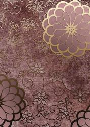 Oriental Dragonfly Plum 1 A4 Backing Paper