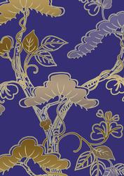 Oriental Iris Blue 1 A4 Backing Paper