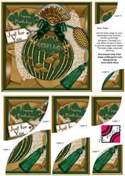 Emerald Birthday Perfume 6in Duo Corner Stacker