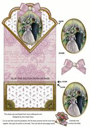 Wedding Vows Anglaise Scallop Spring Decoupage Card